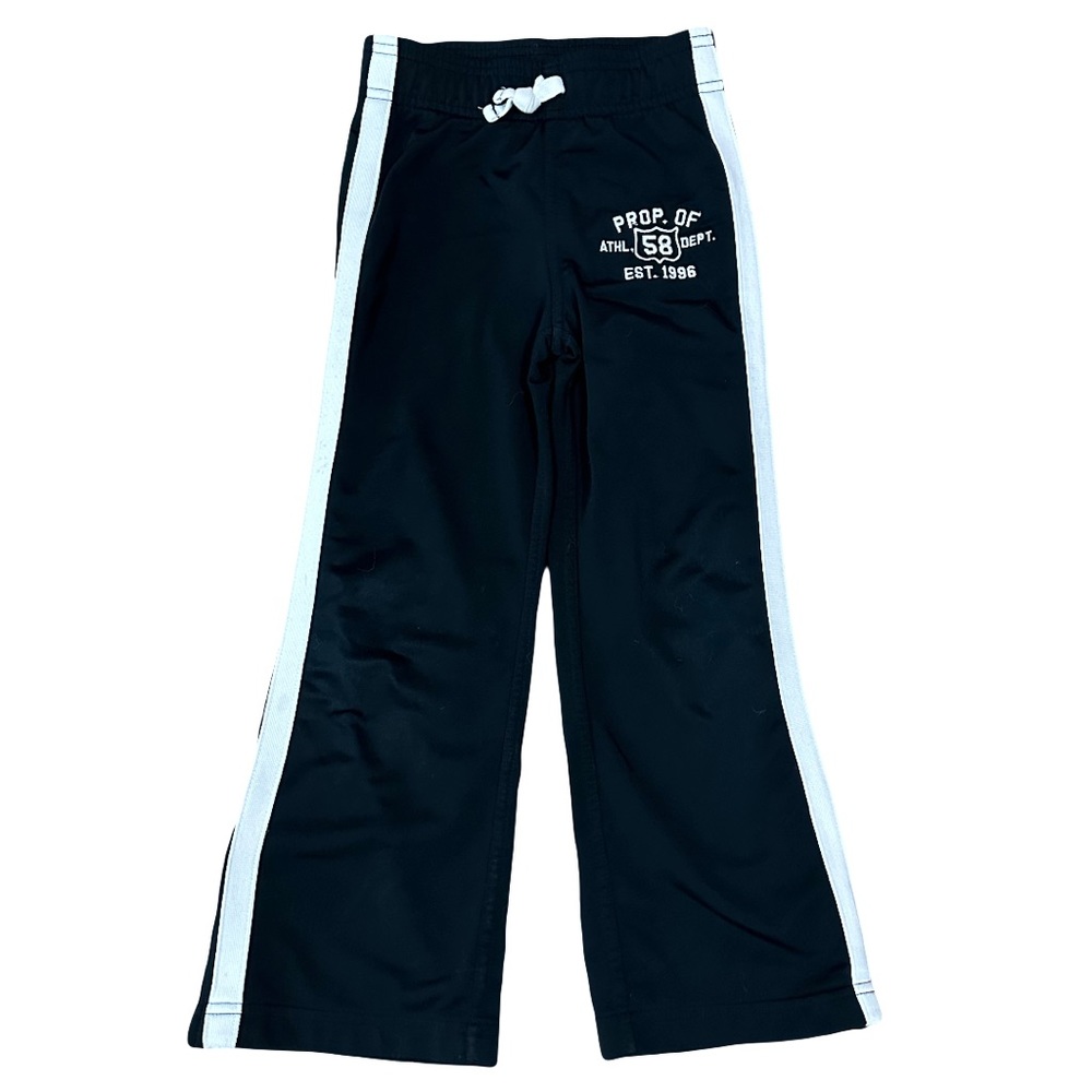 Carter’s Black with White Running Stripes Track Pants- Sz 6